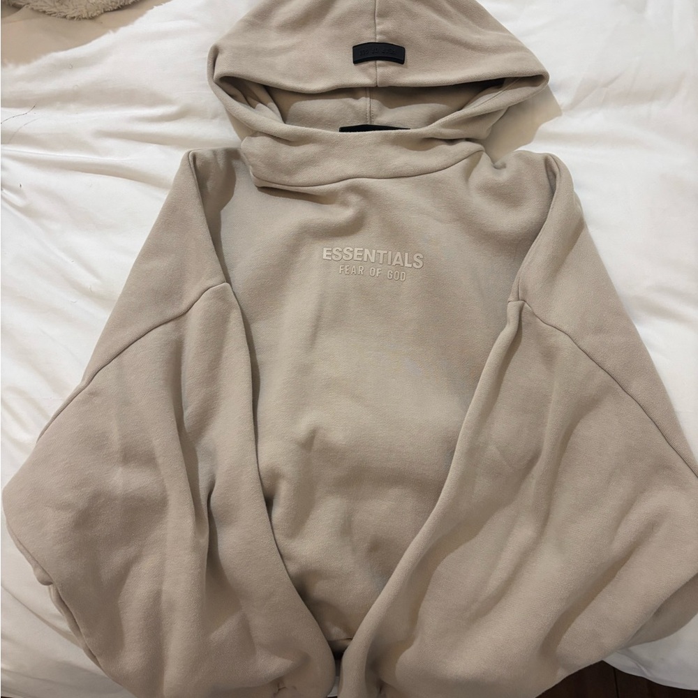Fear of God Essentials Tan Hoodie